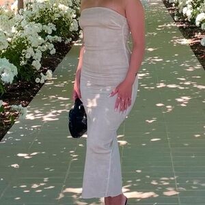 Zara Cream Midi Dress